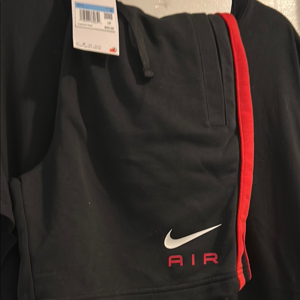 Nike Black and Red Air Shorts